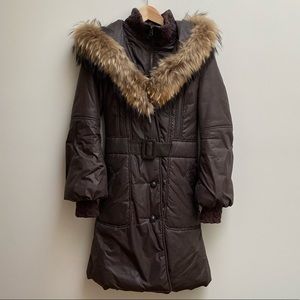 Mackage Candice Coat with Racoon Fur-trimmed Hood